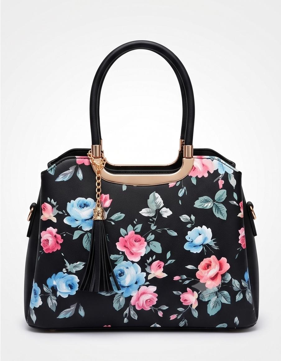 Midnight Bloom Tote